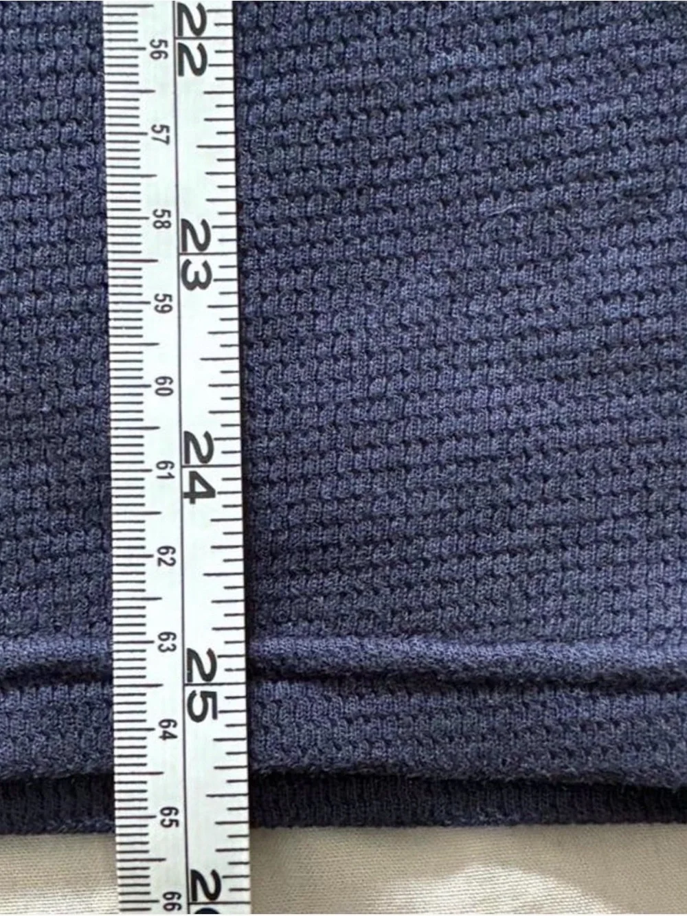 Polo by Ralph Lauren Men’s Navy Long-Sleeve Waffle Knit Crewneck size M
